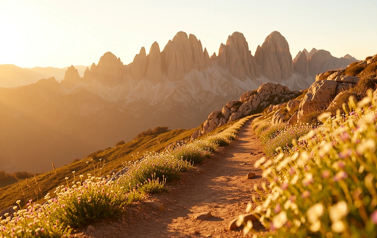 Paisaje de la Sierra Nevada para vida activa